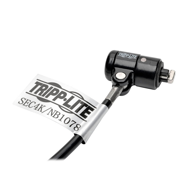 Cable De Seguridad Con Llave Para Laptop Tripp-lite Sec4k, 1.22 M, Negro. — vista 2