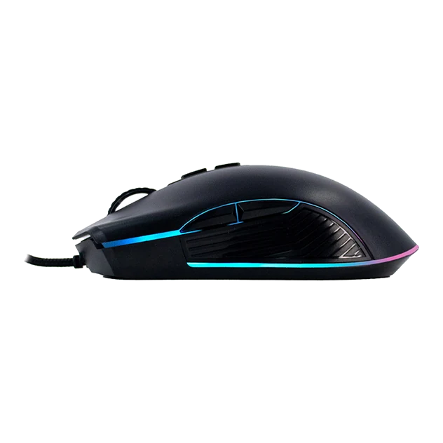Mouse Gamer Teros Te-1233g, Dpi Hasta 7200, Rgb,7 Botones, Usb, Negro — vista 2