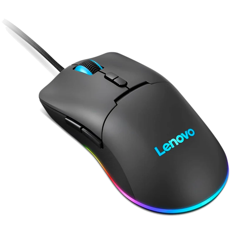 Mouse Lenovo M210 Rgb Gaming, Interfaz Usb, Sensor Optico Paw3333 De Hasta 8000 Dpi