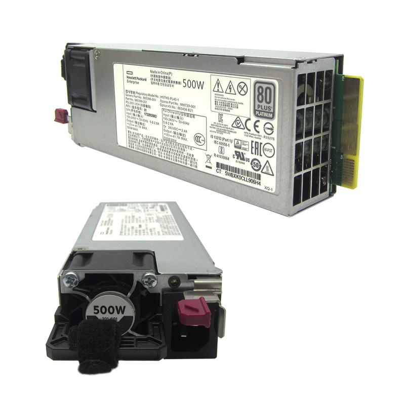 Fuente De Alimentación Hpe 865408-b21, 500w, 100v - 240vac, 80 Plus Platinum, Hot-plug.