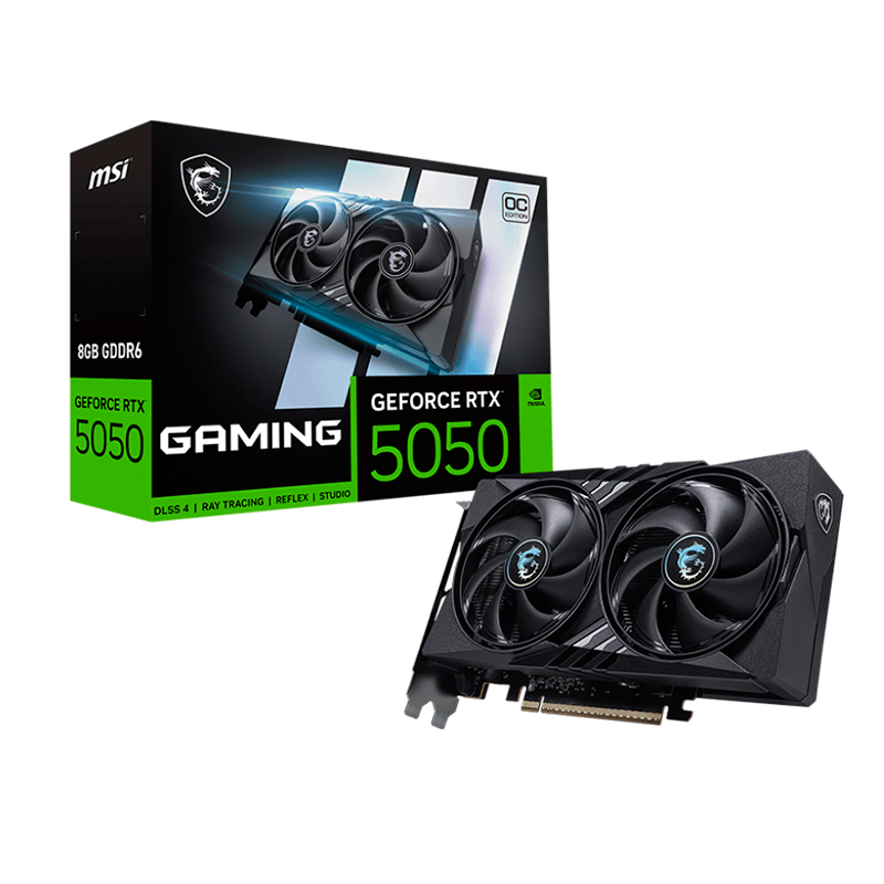Tarjeta De Video Msi Geforce Rtx 5050 8g Gaming Oc, 8 Gb Gddr6, Pcie 5.0