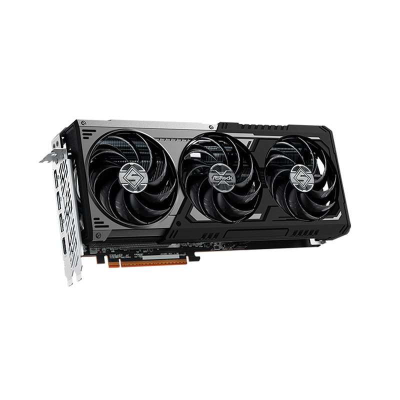 Tarjeta De Video Amd Radeon Rx 9070 Xt Steel Legend Dark 16gb, 16 Gb Gddr6, Pci-e 5.0 — vista 2