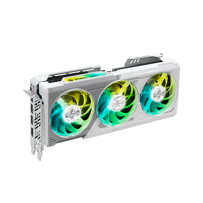 Tarjeta De Video Asrock Amd Radeon Rx 9070 Xt Steel Legend 16 Gb , 16 Gb Gddr6, Pci-e 5.0 — vista 2