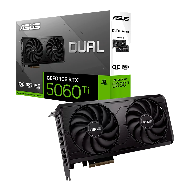Tarjeta De Video Asus Dual-rtx5060ti-o16g-evo, 16 Gb Gddr7, Pcie Gen 5.0