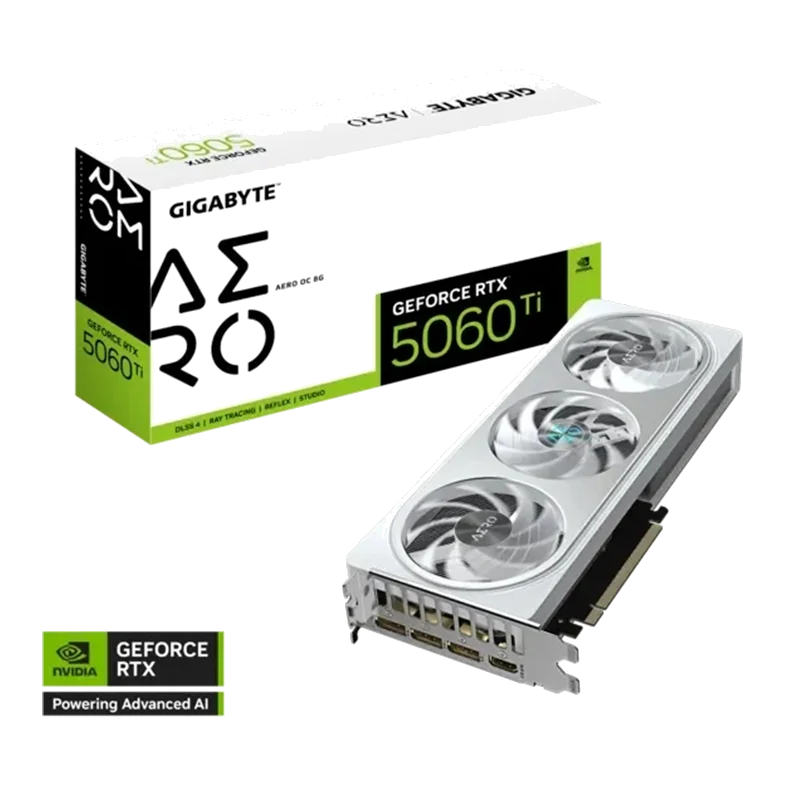 Tarjeta De Video Gigabyte Geforce Rtx 5060 Ti Aero Oc 8g, 8gb Gddr7, Pcie Gen 5.0