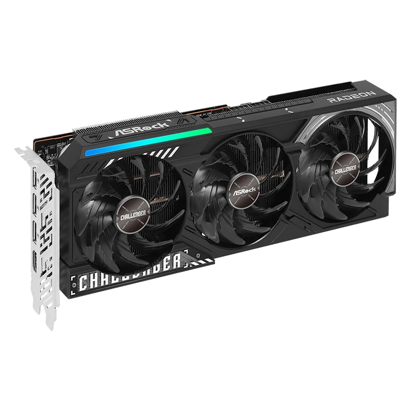 Tarjeta De Video Asrock Amd Radeon Rx 9070 Challenger 16gb, 16gb Gddr6, Pci-e 5.0 X16