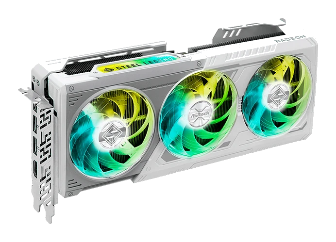 Tarjeta De Video Asrock Amd Radeon Rx 9070 Xt Steel Legend 16 Gb , 16 Gb Gddr6, Pci-e 5.0 — vista 2