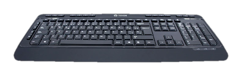 Teclado Inalámbrico Teros Te-4074cs, 2.4ghz, Usb, Negro — vista 2
