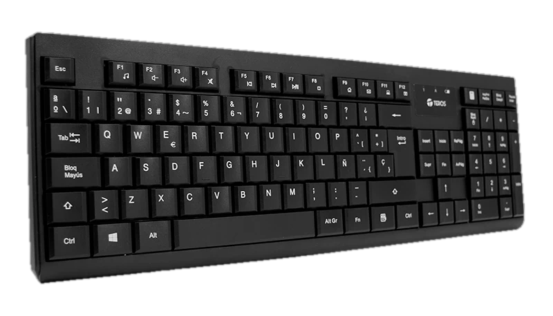 Kit Teclado Y Mouse Teros Te-4071s, Inalámbrico, 2.4 Ghz, Acabado Elegante, Negro, Español — vista 2