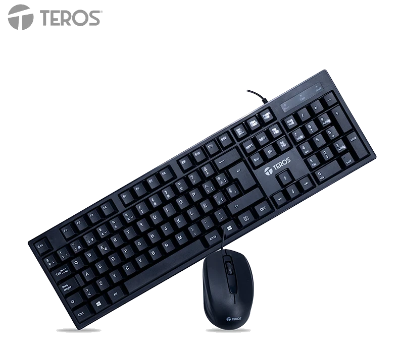 Kit Teclado + Mouse Teros Te-5015s, Negro