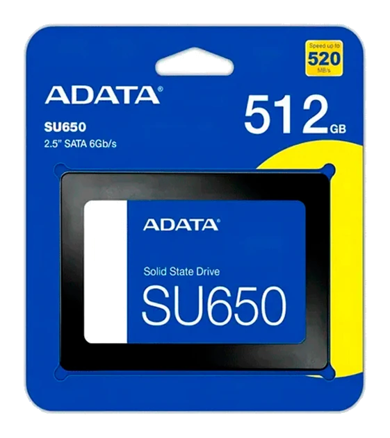 Unidad En Estado Solido (ssd) Adata Ultimate Su650 512gb Sata 6gb/s (sata Iii), 2.5", Ecc