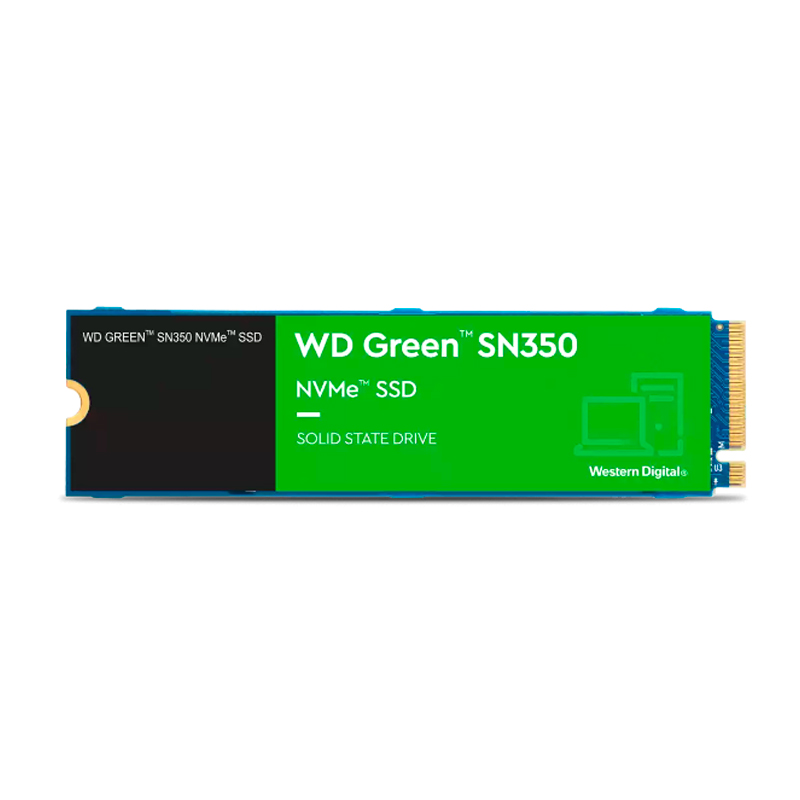 Unidad En Estado Solido Wd Green Sn350 Nvme 1tb M.2 2280, Pcie Gen3 X4 Nvme V1.3 — vista 2