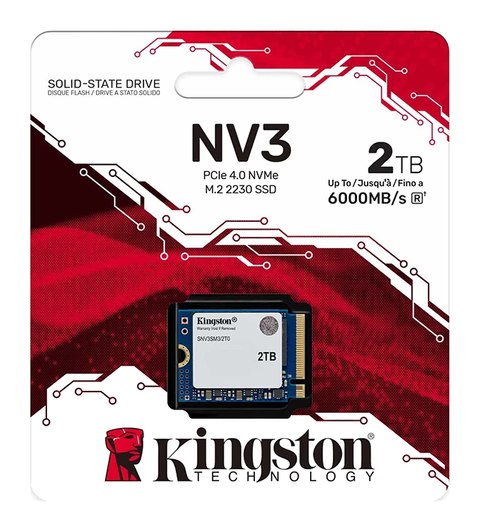 SSD Kingston NV3 PCIe 4.0 NVMe de 2 TB