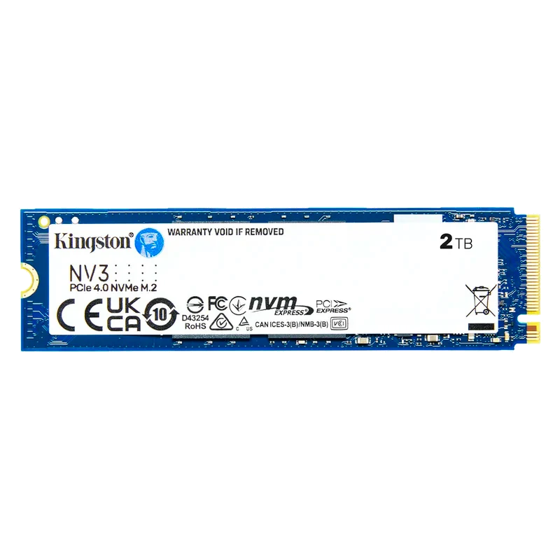 Unidad En Estado Solido Kingston 2000gb Nv3 Pcie 4.0 Nvme M.2 Ssd