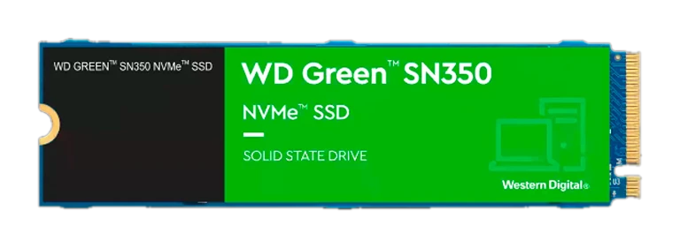 Unidad En Estado Solido Wd Green Sn350 Nvme 1tb M.2 2280, Pcie Gen3 X4 Nvme V1.3 — vista 2