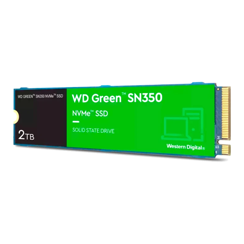 Unidad En Estado Solido Western Digital Green Sn350 Nvme 2tb M.2 2280, Pcie Gen3 X4