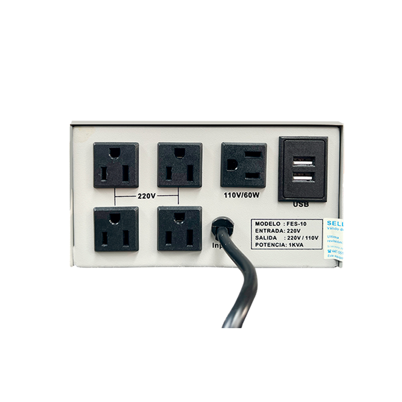 Estabilizador de Voltaje Elise - Fase FES-10, Estado Sólido, Potencia: 1KVA = 1000VA