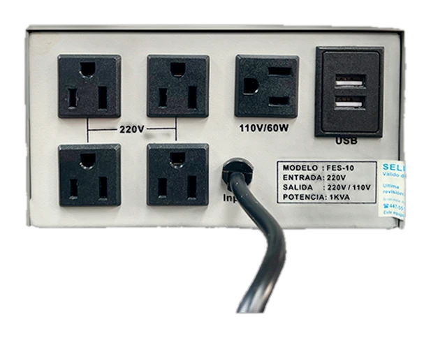 Estabilizador De Voltaje Elise - Fase Fes-10, Estado Sólido, Potencia: 1kva = 1000va — vista 2