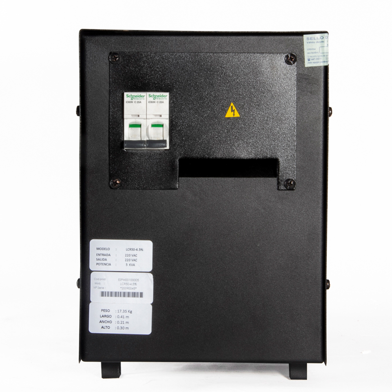 Estabilizador ELISE - IEDA POWER SAFE LCR60-4.5%, Solido, Monofásico, 6.0KVA.