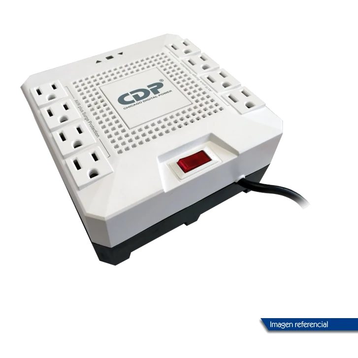 Regulador De Voltaje Cdp Rc-avr Pro 1808i, 1800va, 1000w, 220v, 8 Tomacorrientes.