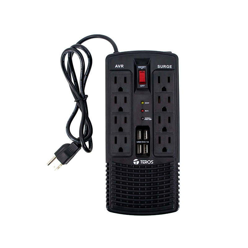 Estabilizador de voltaje TEROS TE-7180 AVR1200VA / 600W 184-276 VAC