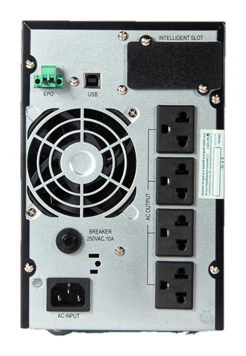 Ups Elise Udc-1k-t-g2, On-line, 1kva, 900w, 100v ~ 300vac, Display Lcd. — vista 2