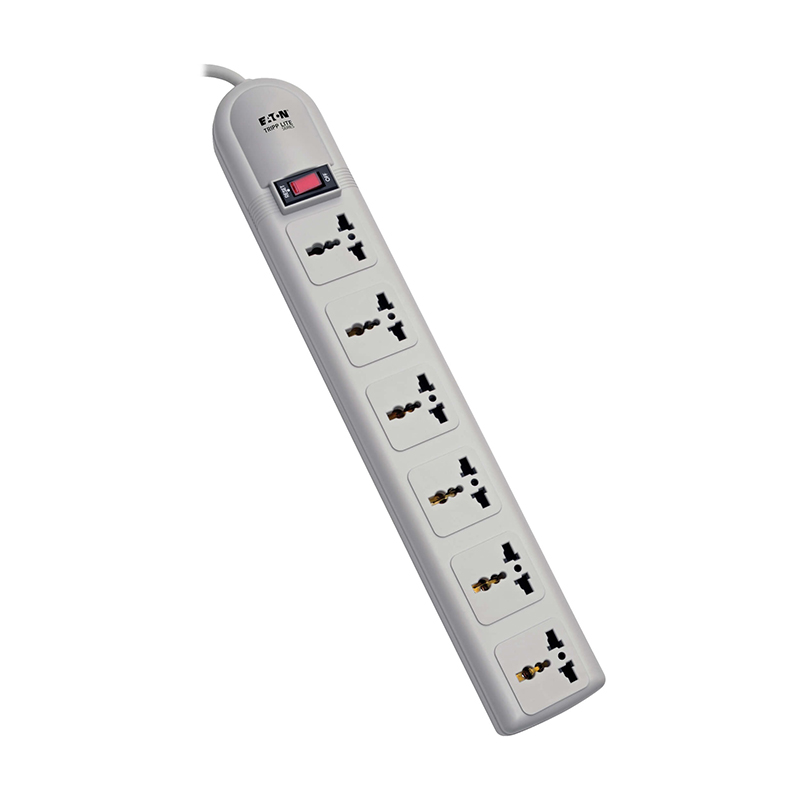 Tripp Lite Series Protector Contra Sobretensiones Con 6 Tomacorrientes Universales De 230v