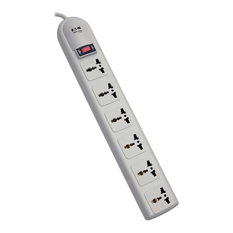 Tripp Lite Series Protector Contra Sobretensiones Con 6 Tomacorrientes Universales De 230v