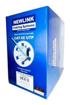 Rollo De Cable Int Cat5e Cm 24 Awg 1000ft Azul