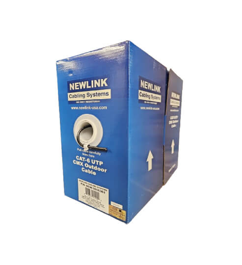 Cable Utp Cat6 Exterior 4 Pares 23awg Negro – 305m Ul