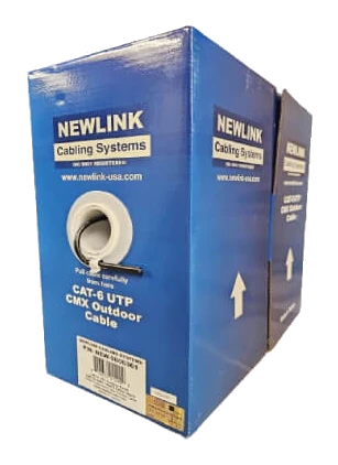 Cable Utp Cat6 Exterior 4 Pares 23awg Negro – 305m Ul